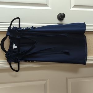 Crown and Ivy navy blue blouse